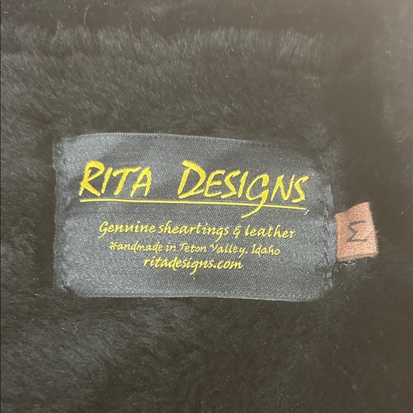 Shearling & leather jacket women’s size medium vintage black winter classic - Picture 3 of 12